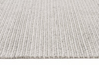 Studio Oskar Felted Wool Striped Rug Grey