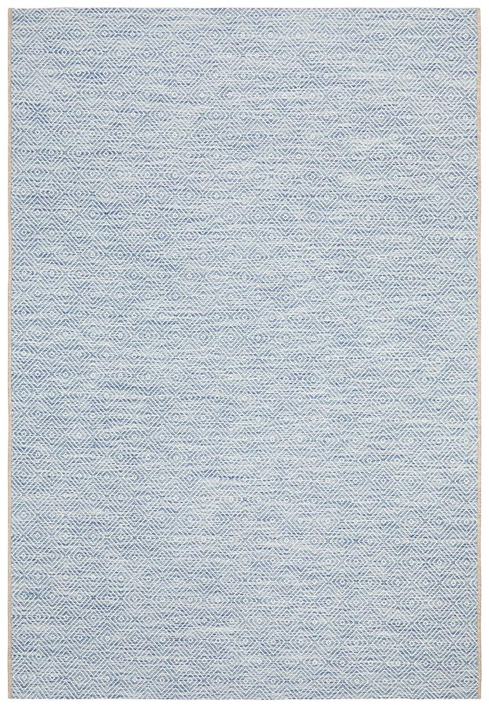 Terrace Clara Diamond Rug Blue