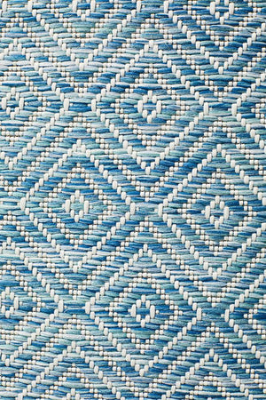 Terrace Clara Diamond Rug Blue