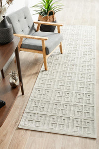 York Brenda Natural White Runner Rug