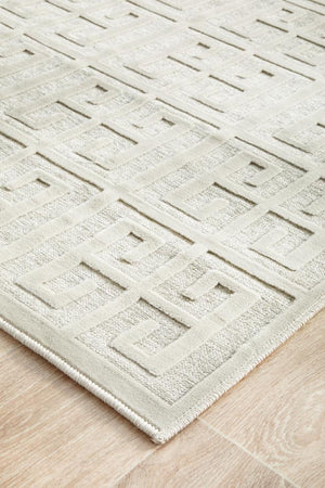 York Brenda Natural White Runner Rug