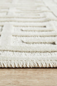 York Brenda Natural White Runner Rug