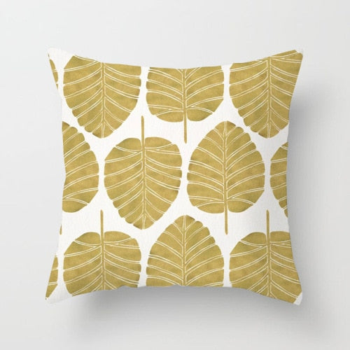 Golden Leaf 7-Throw Pillows