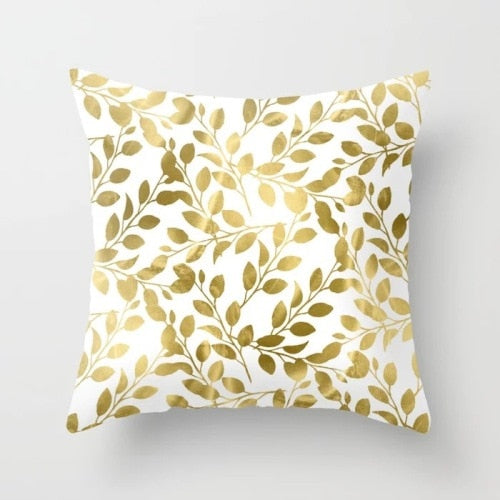 Golden Leaf 9-Throw Pillows